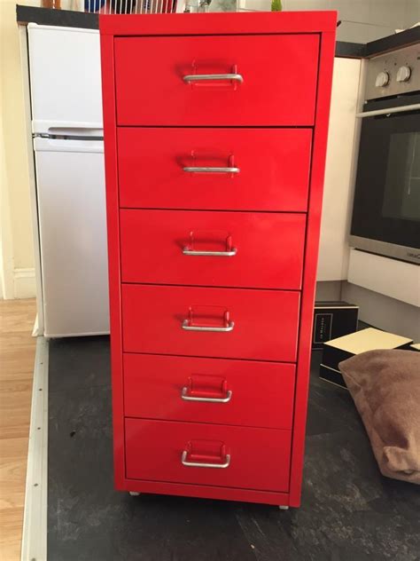 ikea red steel cabinet|ikea red metal drawers.